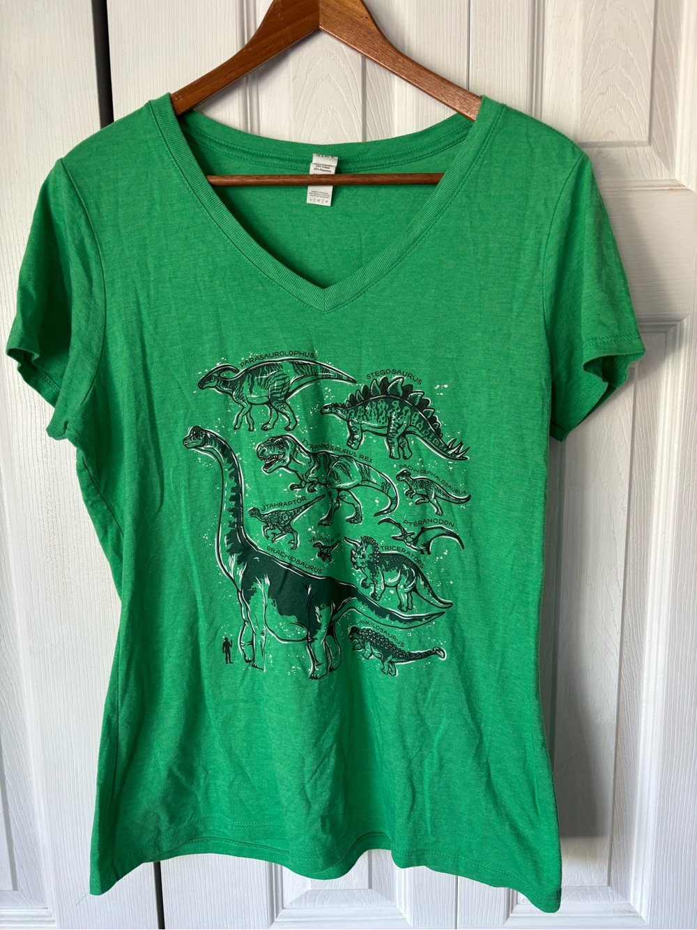 Dinosaur Graphic Women’s T Shirt Size Large